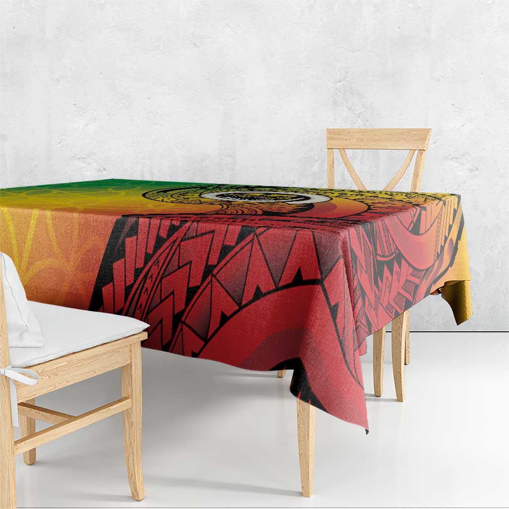 Vanuatu 45th Independence Anniversary Tablecloth Ni-Van Sandroing - Polynesian Pride