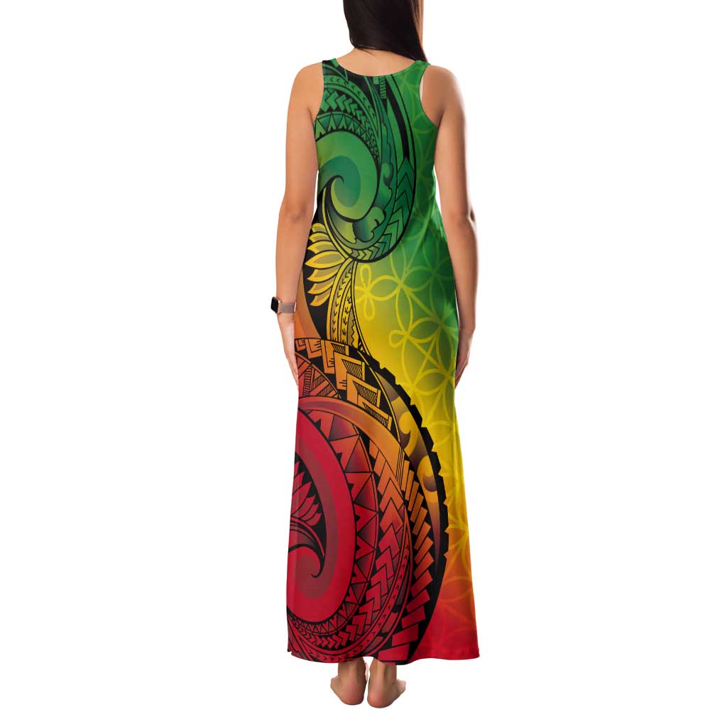 Vanuatu 45th Independence Anniversary Tank Maxi Dress Ni-Van Sandroing - Polynesian Pride