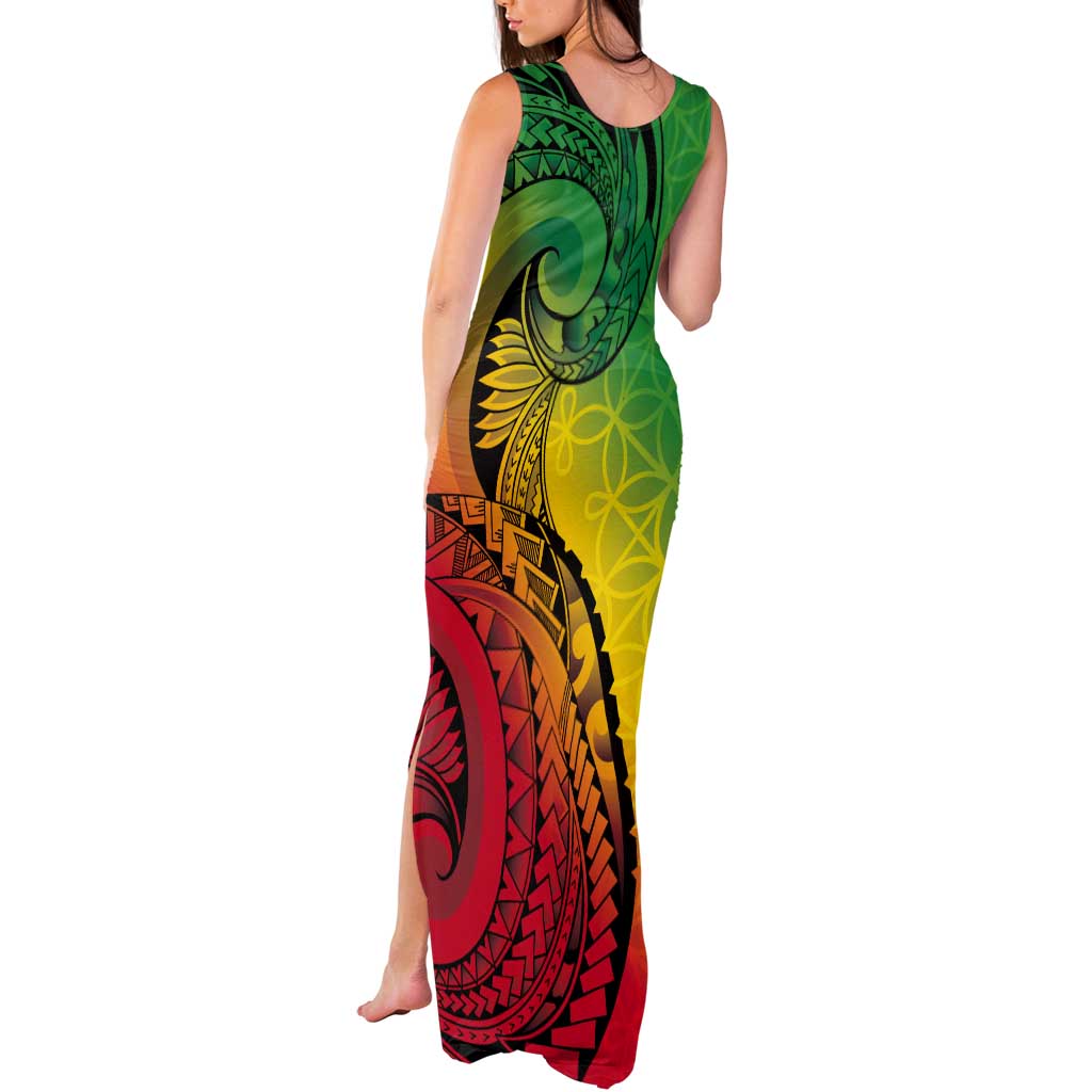 Vanuatu 45th Independence Anniversary Tank Maxi Dress Ni-Van Sandroing - Polynesian Pride