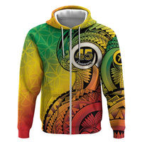 Vanuatu 45th Independence Anniversary Zip Hoodie Ni-Van Sandroing - Polynesian Pride
