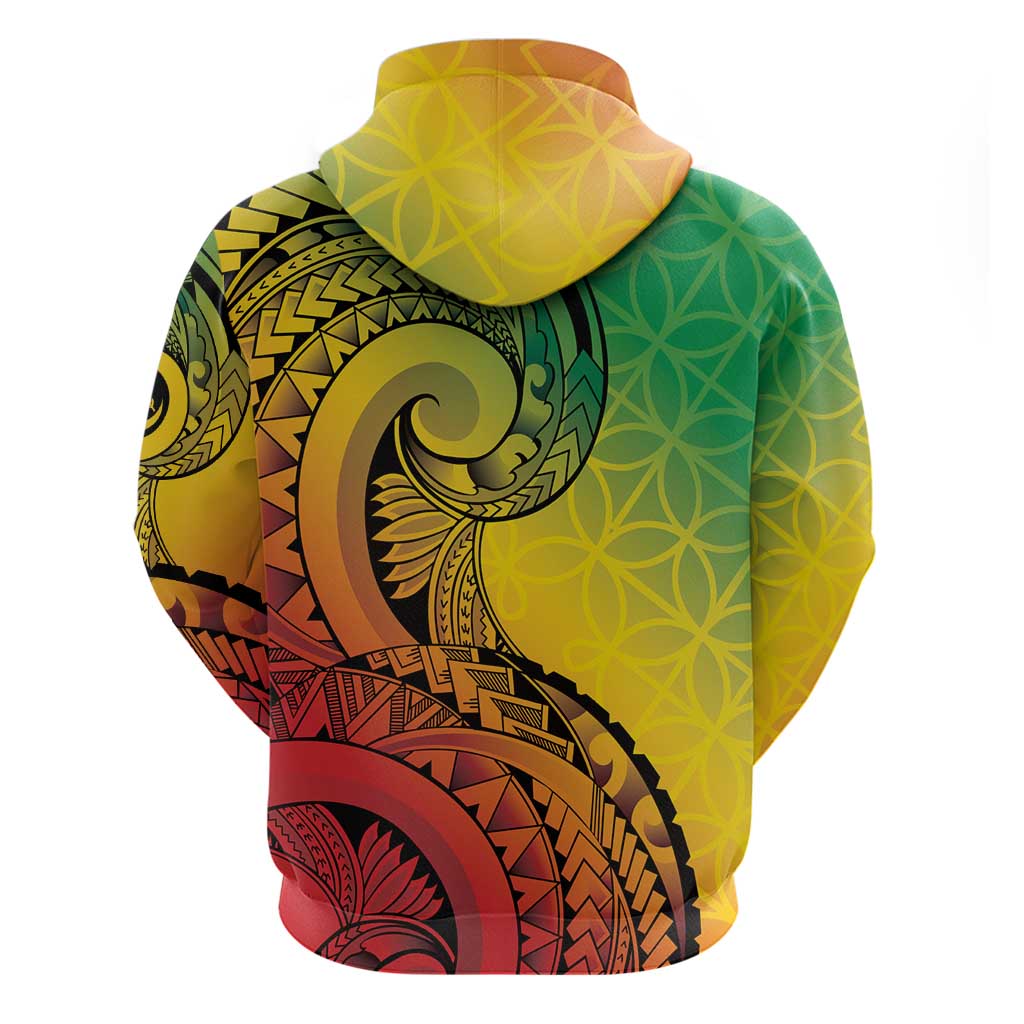 Vanuatu 45th Independence Anniversary Zip Hoodie Ni-Van Sandroing - Polynesian Pride