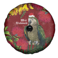 Kakapo Bird New Zealand Spare Tire Cover Floral Christmas LT7 - Polynesian Pride