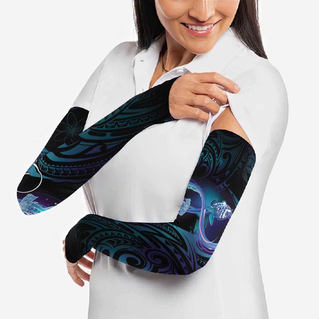 Polynesian Personalized Memorial Arm Sleeves Oceanic Infinity Symbol - Until We Meet Again - Polynesian Pride