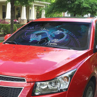 Polynesian Personalized Memorial Auto Sun Shade Oceanic Infinity Symbol - Until We Meet Again - Polynesian Pride