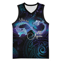 Polynesian Personalized Memorial Basketball Jersey Oceanic Infinity Symbol - Until We Meet Again - Polynesian Pride