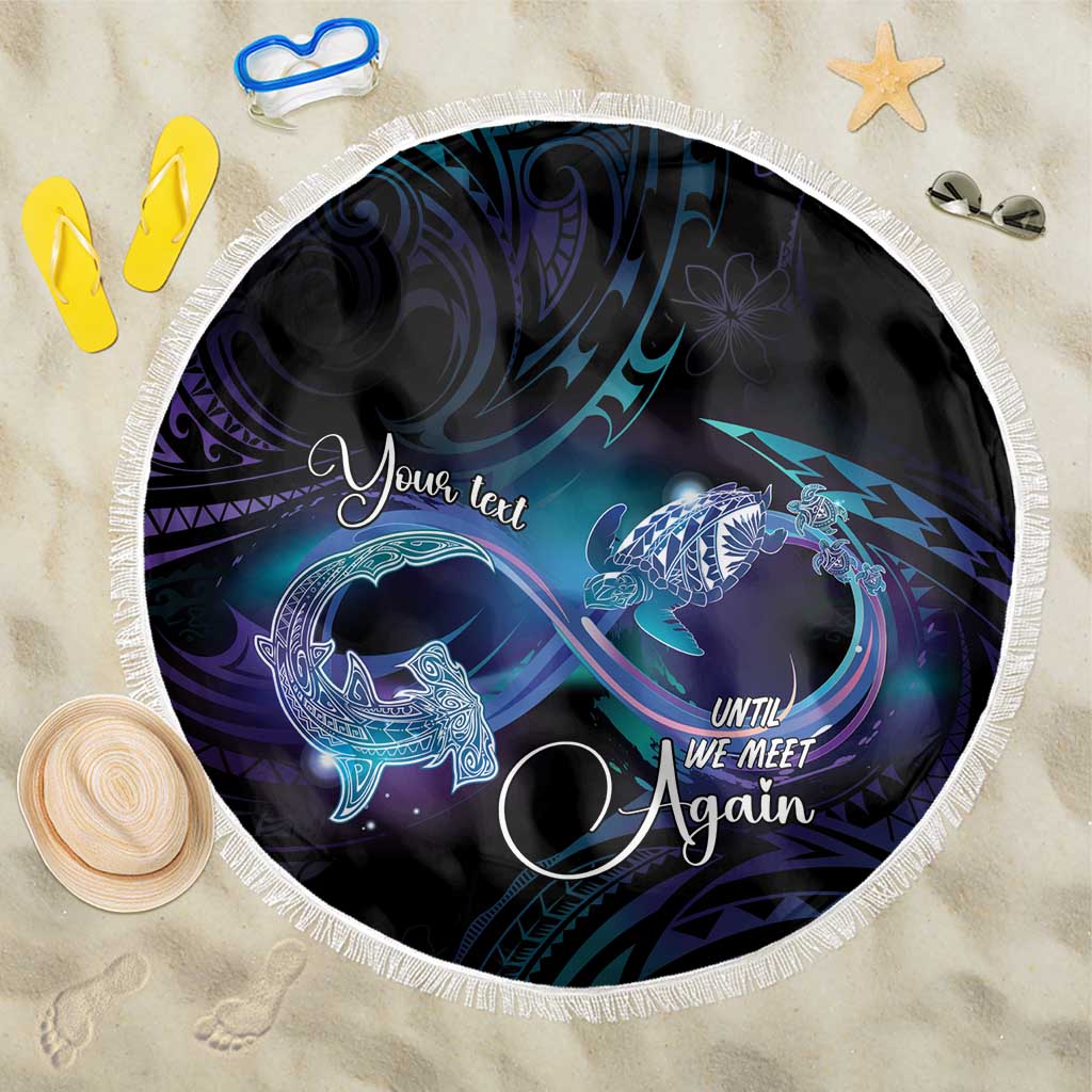 Polynesian Personalized Memorial Beach Blanket Oceanic Infinity Symbol - Until We Meet Again - Polynesian Pride