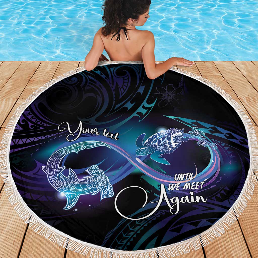 Polynesian Personalized Memorial Beach Blanket Oceanic Infinity Symbol - Until We Meet Again - Polynesian Pride