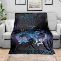 Polynesian Personalized Memorial Blanket Oceanic Infinity Symbol - Until We Meet Again - Polynesian Pride