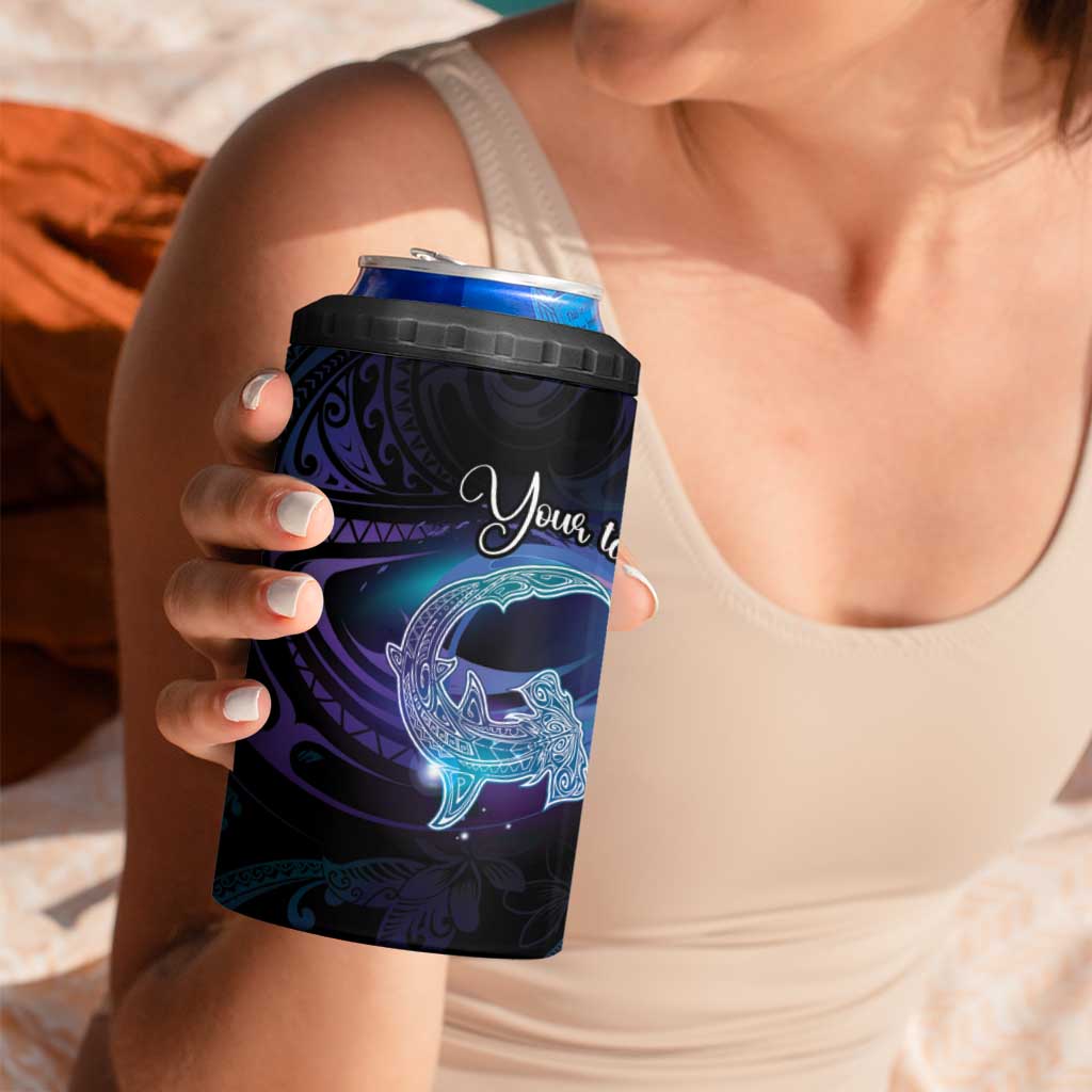 Polynesian Personalized Memorial 4 in 1 Can Cooler Tumbler Oceanic Infinity Symbol - Until We Meet Again - Polynesian Pride