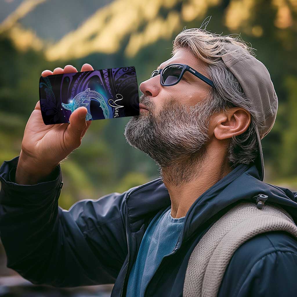 Polynesian Personalized Memorial 4 in 1 Can Cooler Tumbler Oceanic Infinity Symbol - Until We Meet Again - Polynesian Pride