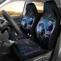 Polynesian Personalized Memorial Car Seat Cover Oceanic Infinity Symbol - Until We Meet Again - Polynesian Pride