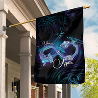 Polynesian Personalized Memorial Garden Flag Oceanic Infinity Symbol - Until We Meet Again - Polynesian Pride