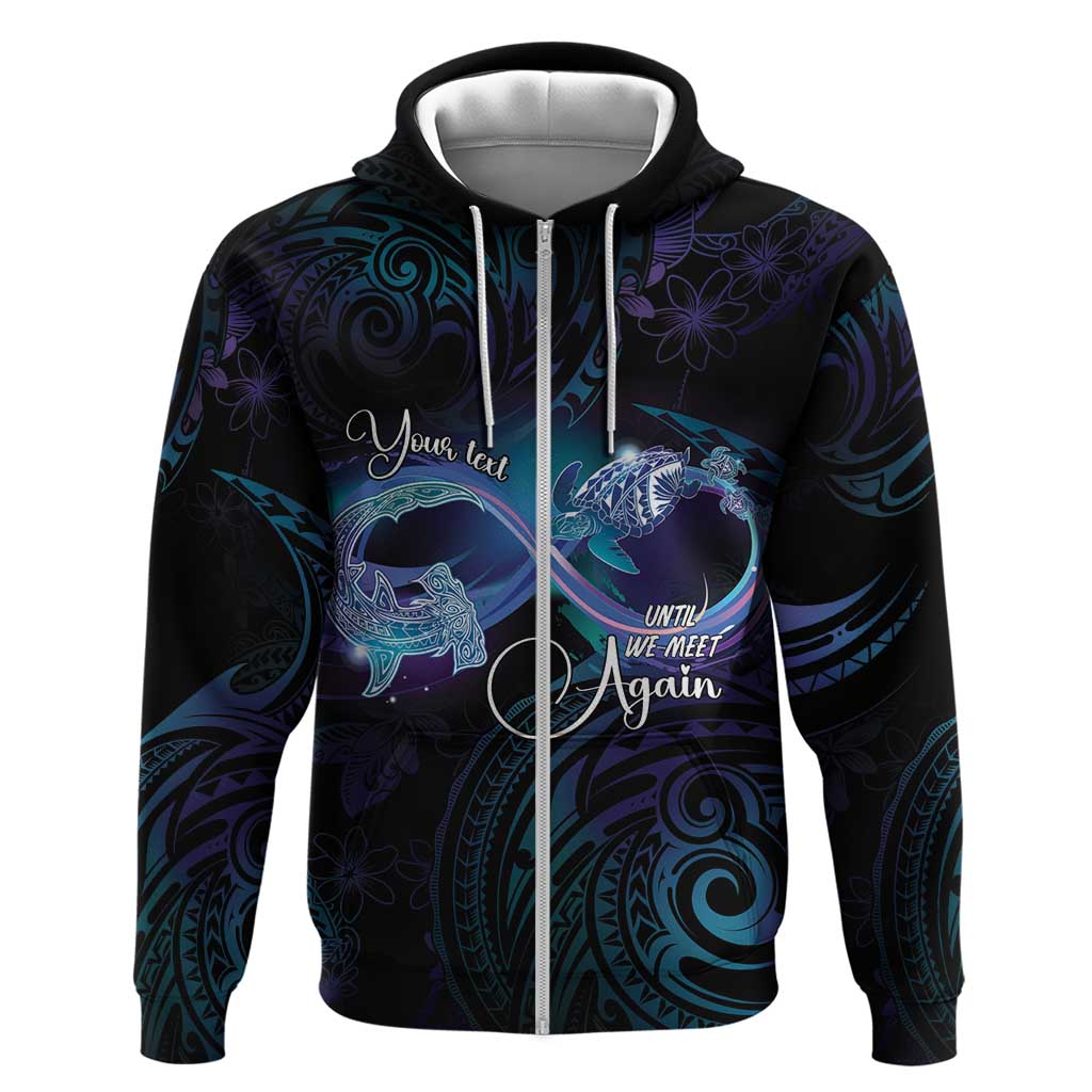 Polynesian Personalized Memorial Hoodie Oceanic Infinity Symbol - Until We Meet Again - Polynesian Pride