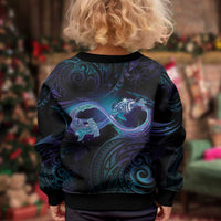 Polynesian Personalized Memorial Kid Ugly Christmas Sweater Oceanic Infinity Symbol - Until We Meet Again - Polynesian Pride