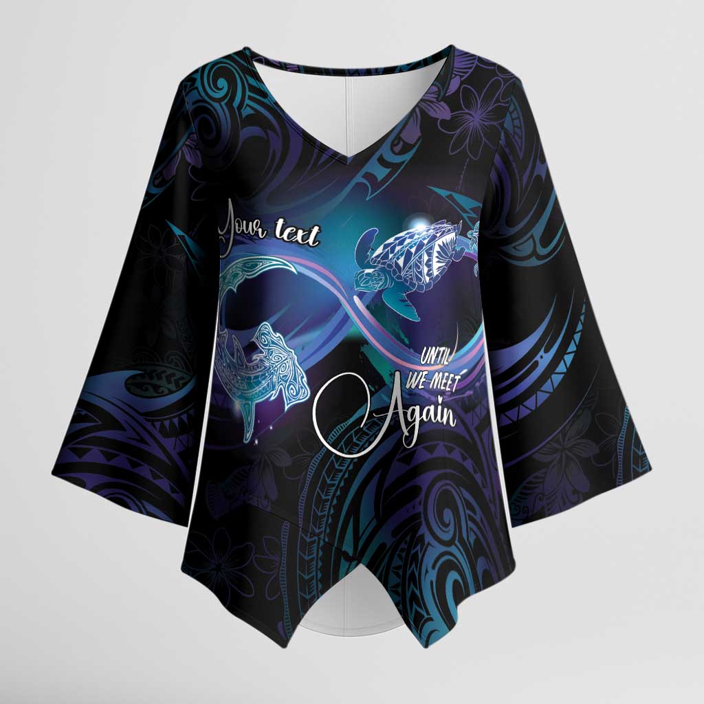 Polynesian Personalized Memorial Kimono Sleeve Blouse Oceanic Infinity Symbol - Until We Meet Again - Polynesian Pride