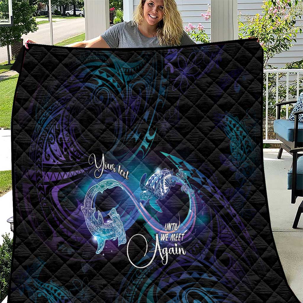 Polynesian Personalized Memorial Quilt Oceanic Infinity Symbol - Until We Meet Again - Polynesian Pride