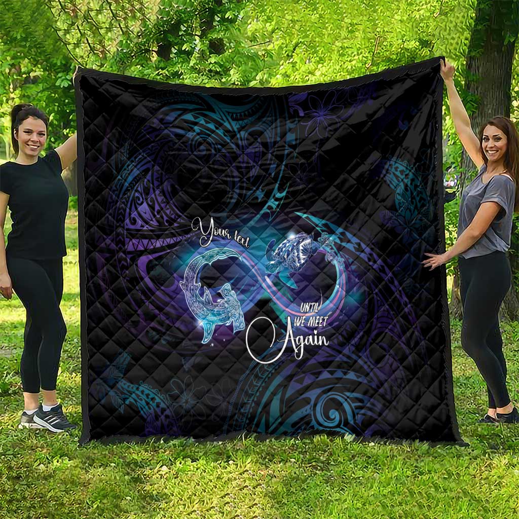 Polynesian Personalized Memorial Quilt Oceanic Infinity Symbol - Until We Meet Again - Polynesian Pride