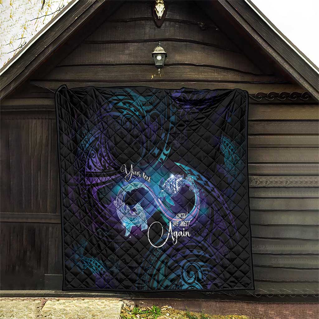 Polynesian Personalized Memorial Quilt Oceanic Infinity Symbol - Until We Meet Again - Polynesian Pride