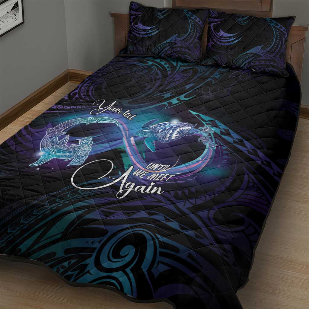 Polynesian Personalized Memorial Quilt Bed Set Oceanic Infinity Symbol - Until We Meet Again - Polynesian Pride