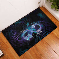 Polynesian Personalized Memorial Rubber Doormat Oceanic Infinity Symbol - Until We Meet Again - Polynesian Pride