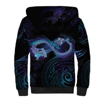 Polynesian Personalized Memorial Sherpa Hoodie Oceanic Infinity Symbol - Until We Meet Again - Polynesian Pride