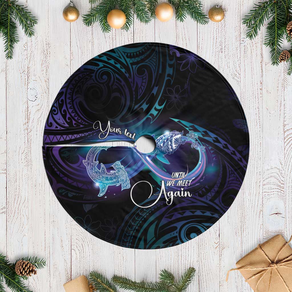 Polynesian Personalized Memorial Tree Skirt Oceanic Infinity Symbol - Until We Meet Again - Polynesian Pride