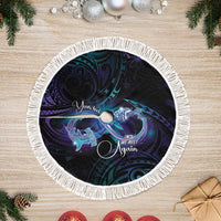 Polynesian Personalized Memorial Tree Skirt Oceanic Infinity Symbol - Until We Meet Again - Polynesian Pride