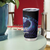 Polynesian Personalized Memorial Tumbler Cup Oceanic Infinity Symbol - Until We Meet Again - Polynesian Pride