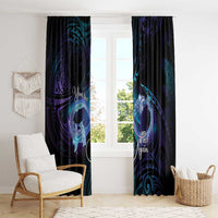 Polynesian Personalized Memorial Window Curtain Oceanic Infinity Symbol - Until We Meet Again - Polynesian Pride