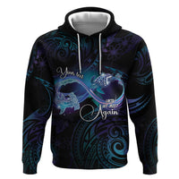 Polynesian Personalized Memorial Zip Hoodie Oceanic Infinity Symbol - Until We Meet Again - Polynesian Pride