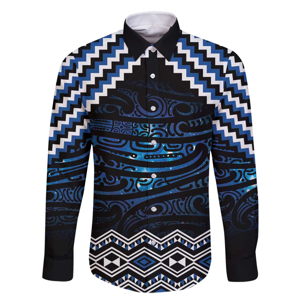 New Zealand Matariki Family Matching Mermaid Dress and Hawaiian Shirt Galaxy Styled Taniko