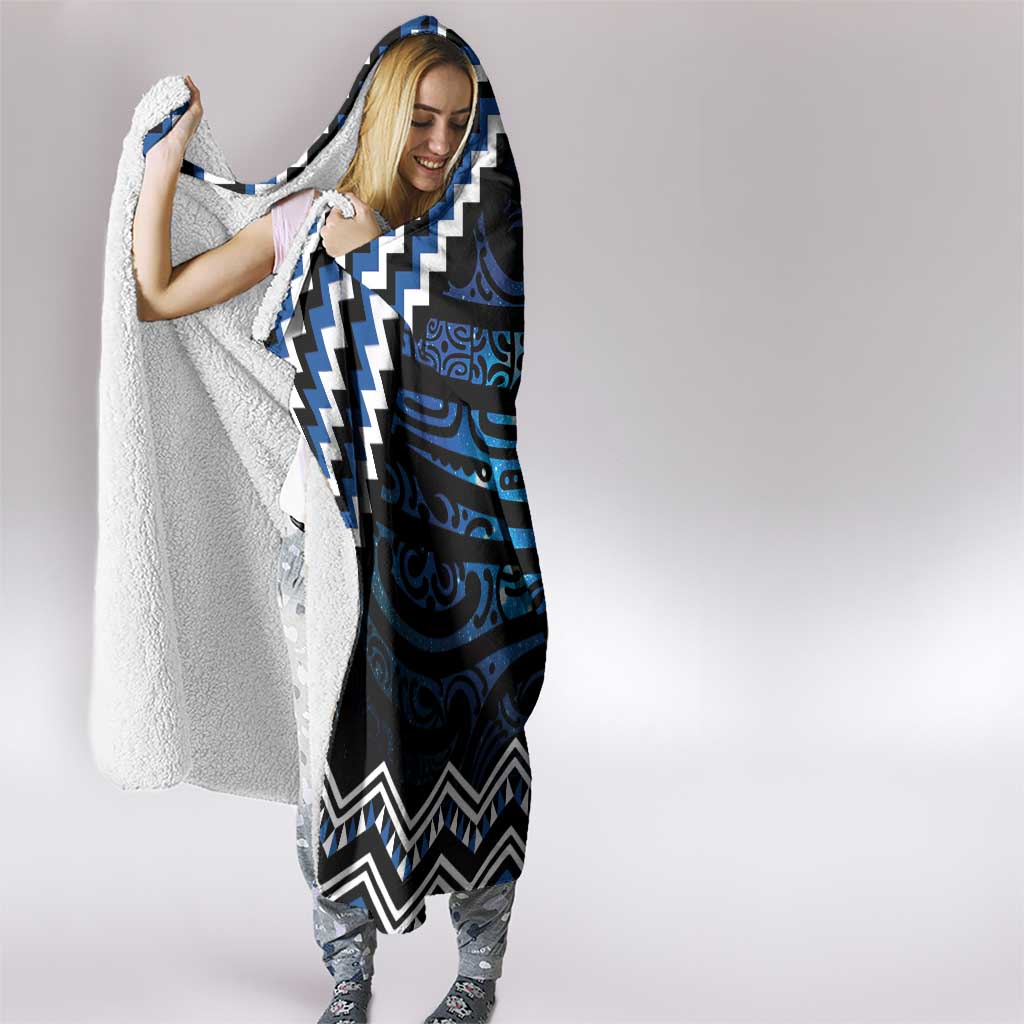 New Zealand Matariki Hooded Blanket Galaxy Styled Taniko