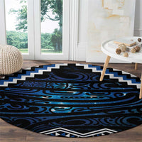 New Zealand Matariki Round Carpet Galaxy Styled Taniko