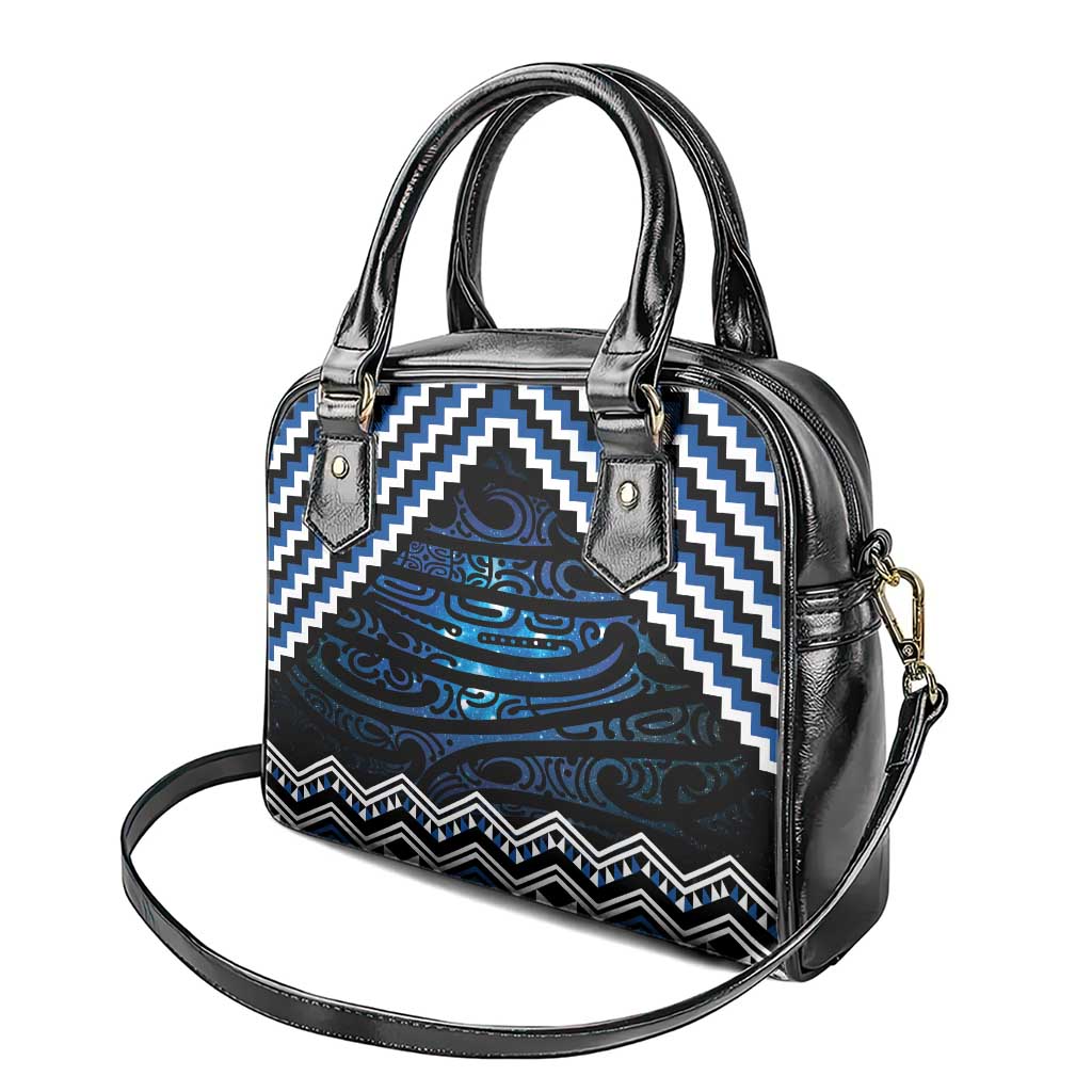 New Zealand Matariki Shoulder Handbag Galaxy Styled Taniko