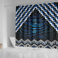 New Zealand Matariki Shower Curtain Galaxy Styled Taniko