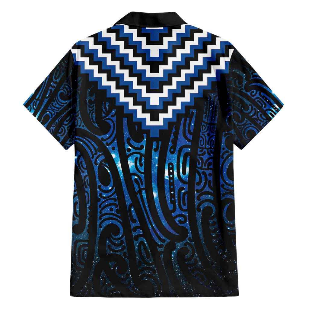 New Zealand Matariki Hawaiian Shirt Galaxy Poutama Motifs