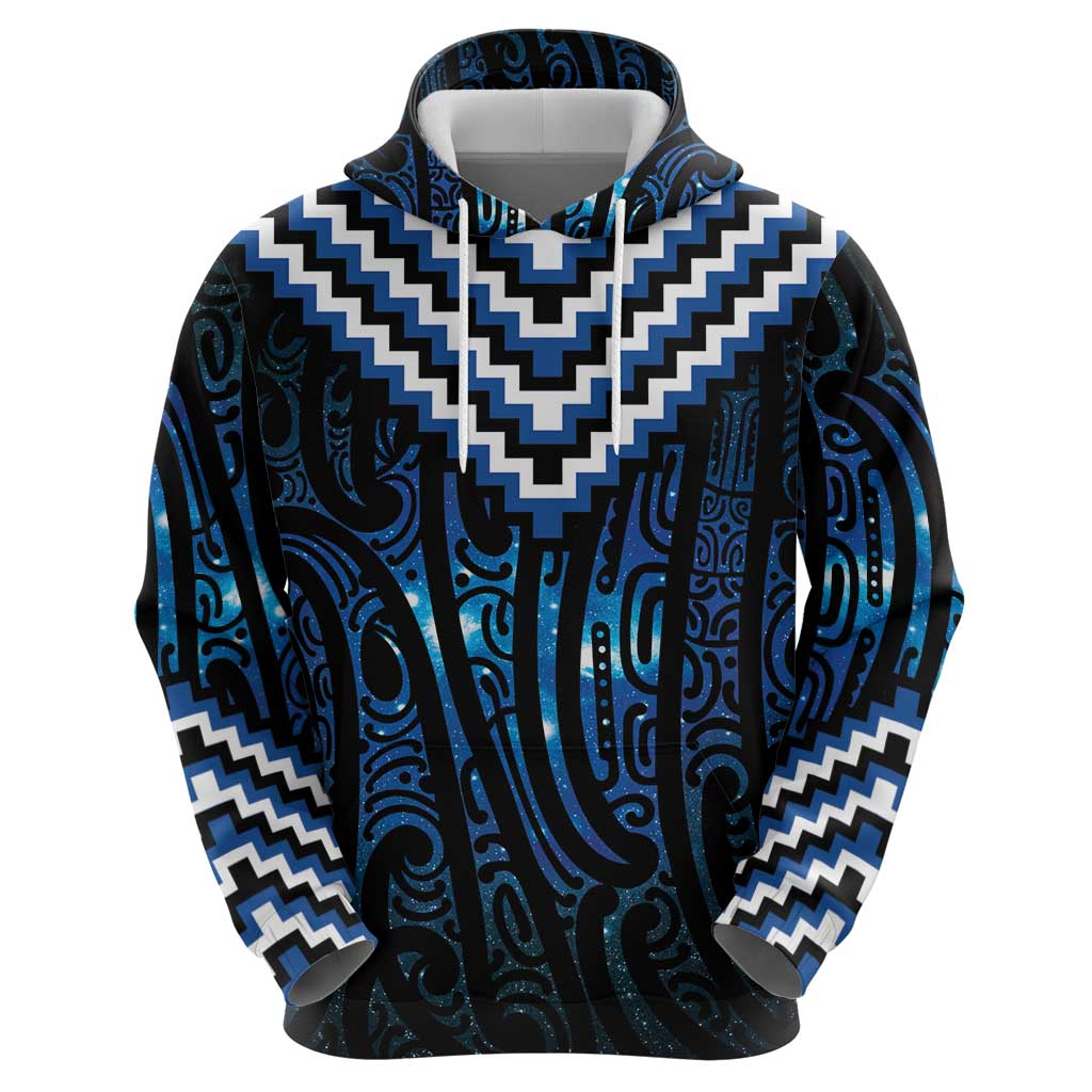New Zealand Matariki Hoodie Galaxy Poutama Motifs