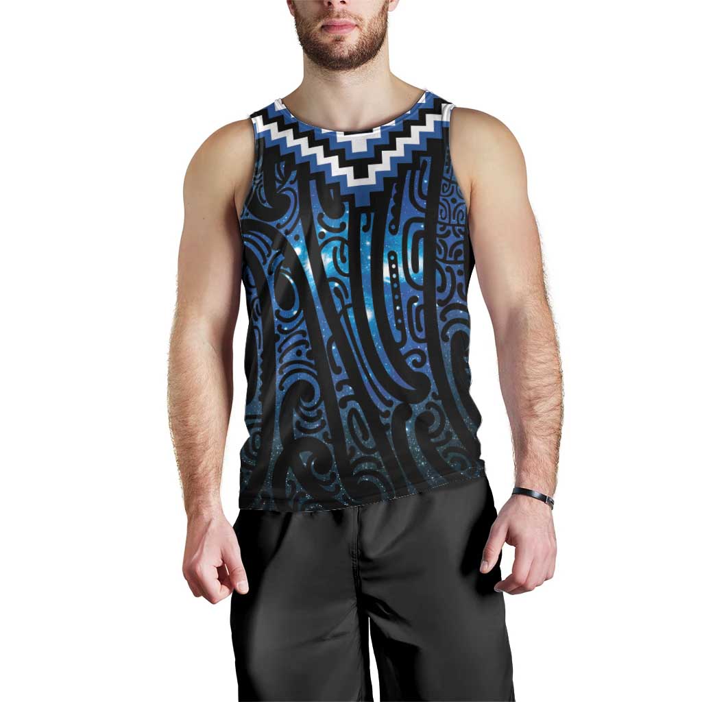 New Zealand Matariki Men Tank Top Galaxy Poutama Motifs