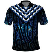 New Zealand Matariki Polo Shirt Galaxy Poutama Motifs