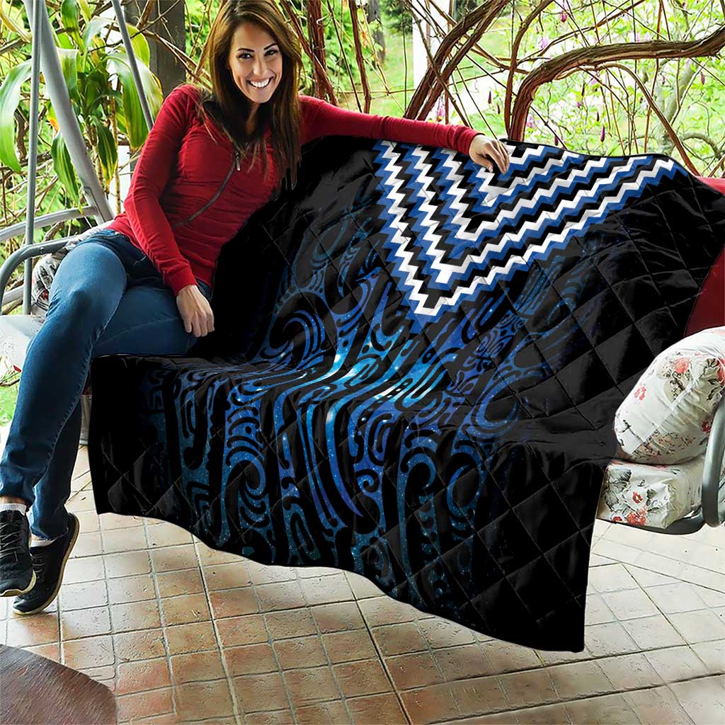 New Zealand Matariki Quilt Galaxy Poutama Motifs