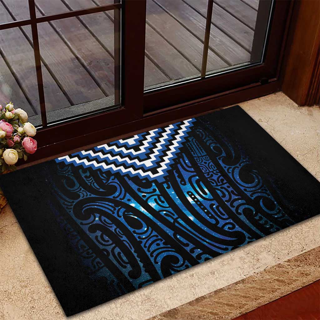New Zealand Matariki Rubber Doormat Galaxy Poutama Motifs