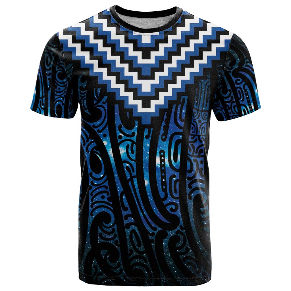 New Zealand Matariki T Shirt Galaxy Poutama Motifs