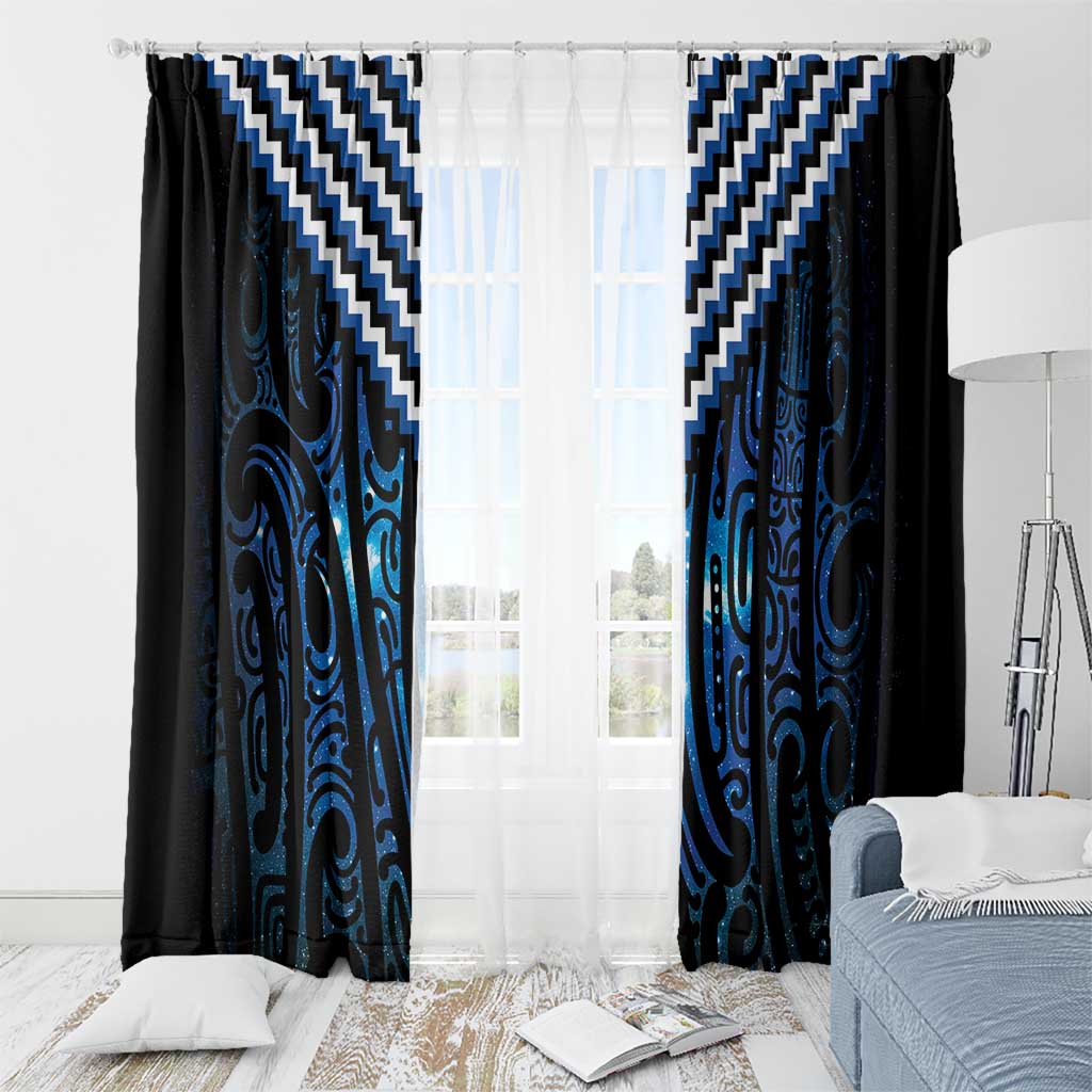 New Zealand Matariki Window Curtain Galaxy Poutama Motifs