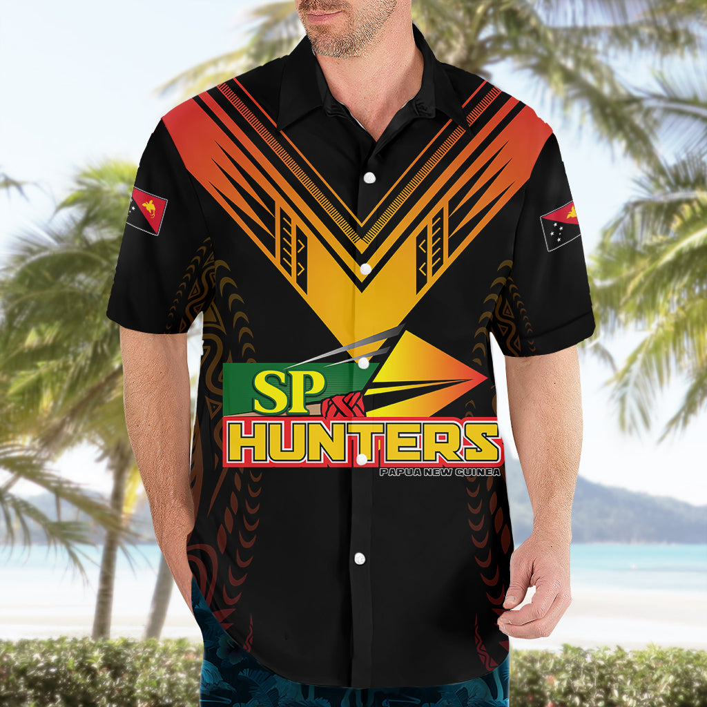 Personalised PNG Hunters Rugby Hawaiian Shirt Motuan Style LT7 - Polynesian Pride