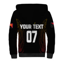 Personalised PNG Hunters Rugby Sherpa Hoodie Motuan Style LT7 - Polynesian Pride