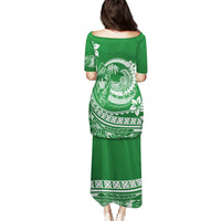 Polynesian Plumeria Puletasi Ride The Waves - Green LT7 - Polynesian Pride