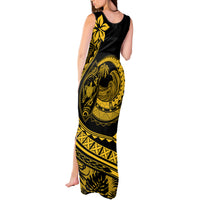 Polynesian Plumeria Tank Maxi Dress Ride The Waves - Yellow LT7 - Polynesian Pride