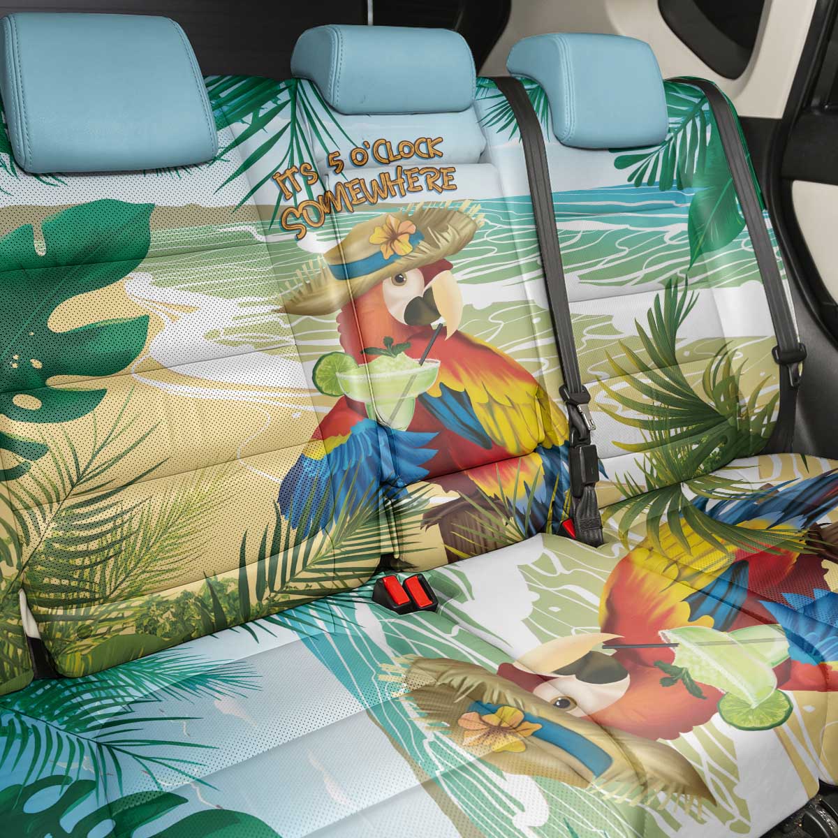 Aloha Hawaii It's 5 o'clock Somewhere Back Car Seat Cover - Polynesian Pride