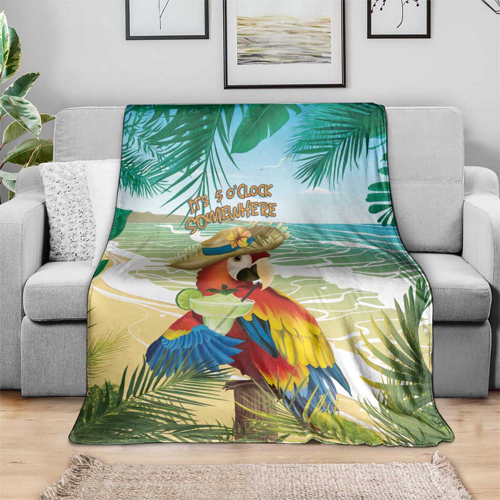 Aloha Hawaii It's 5 o'clock Somewhere Blanket - Polynesian Pride