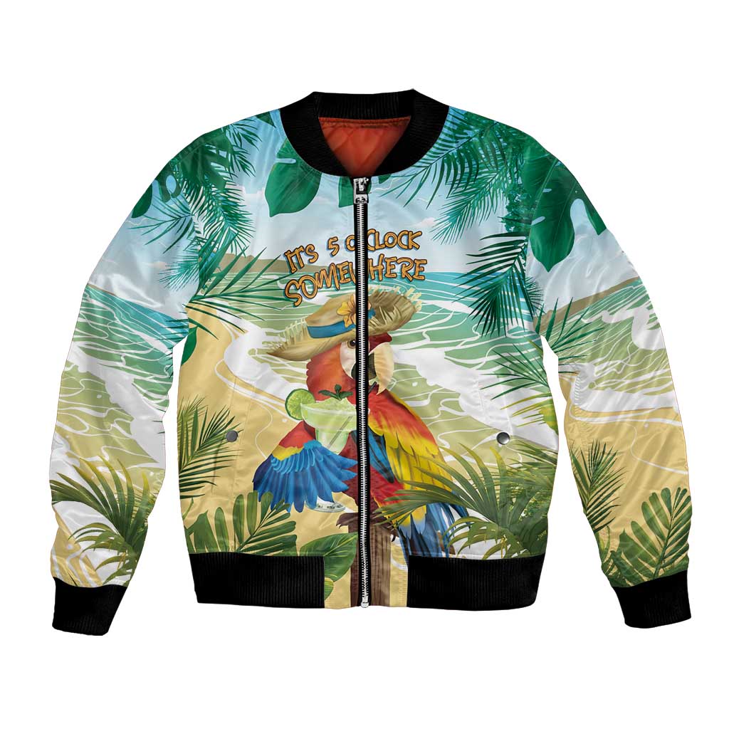 Aloha Hawaii It's 5 o'clock Somewhere Bomber Jacket - Polynesian Pride
